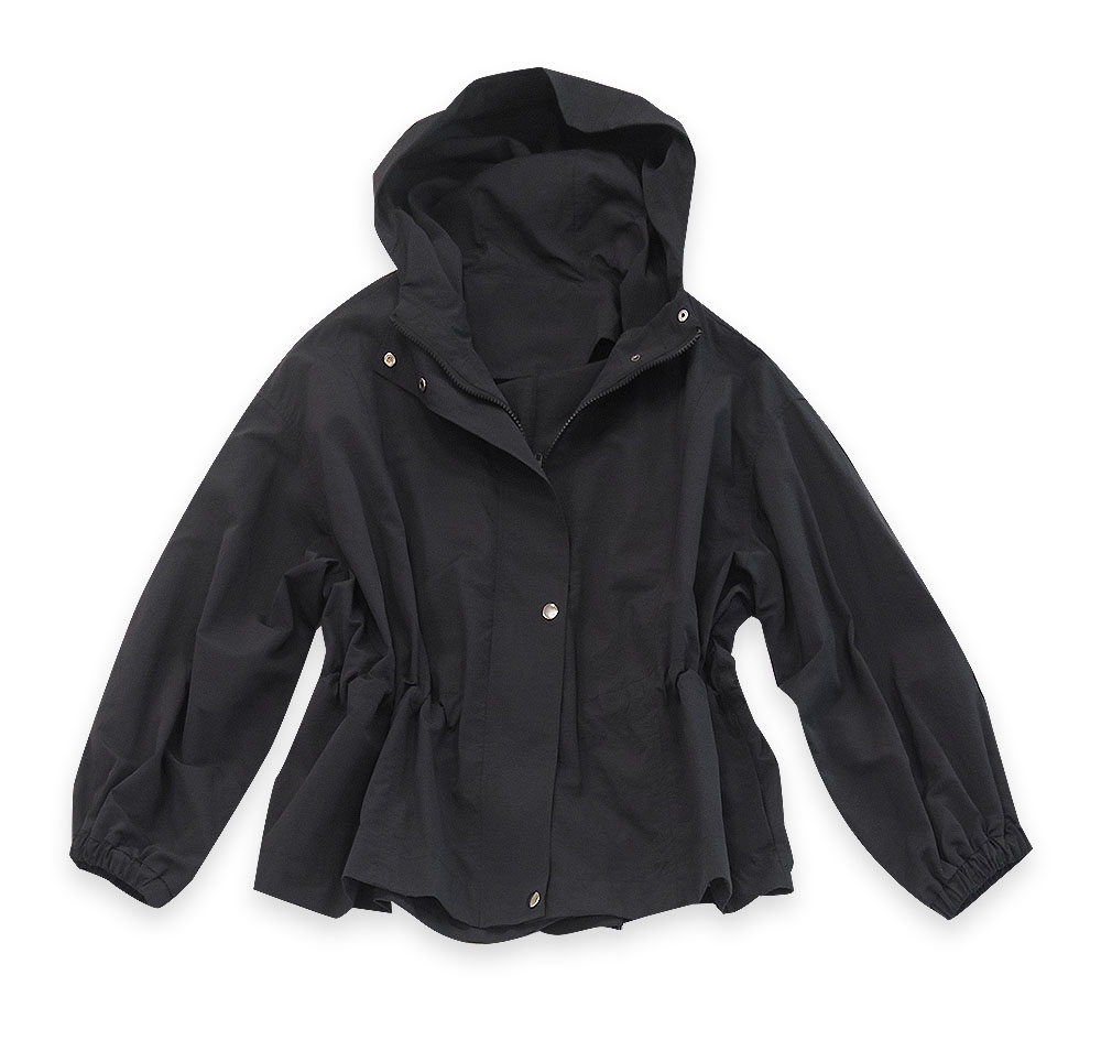 ショート丈ナイロンブルゾン