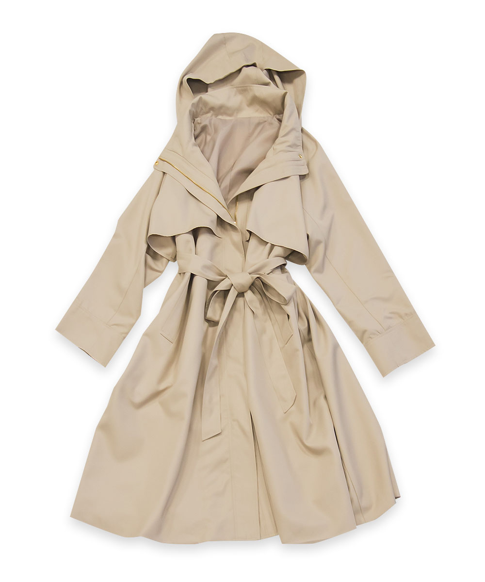 CLETTEオリジナル★フードデザインロングコート