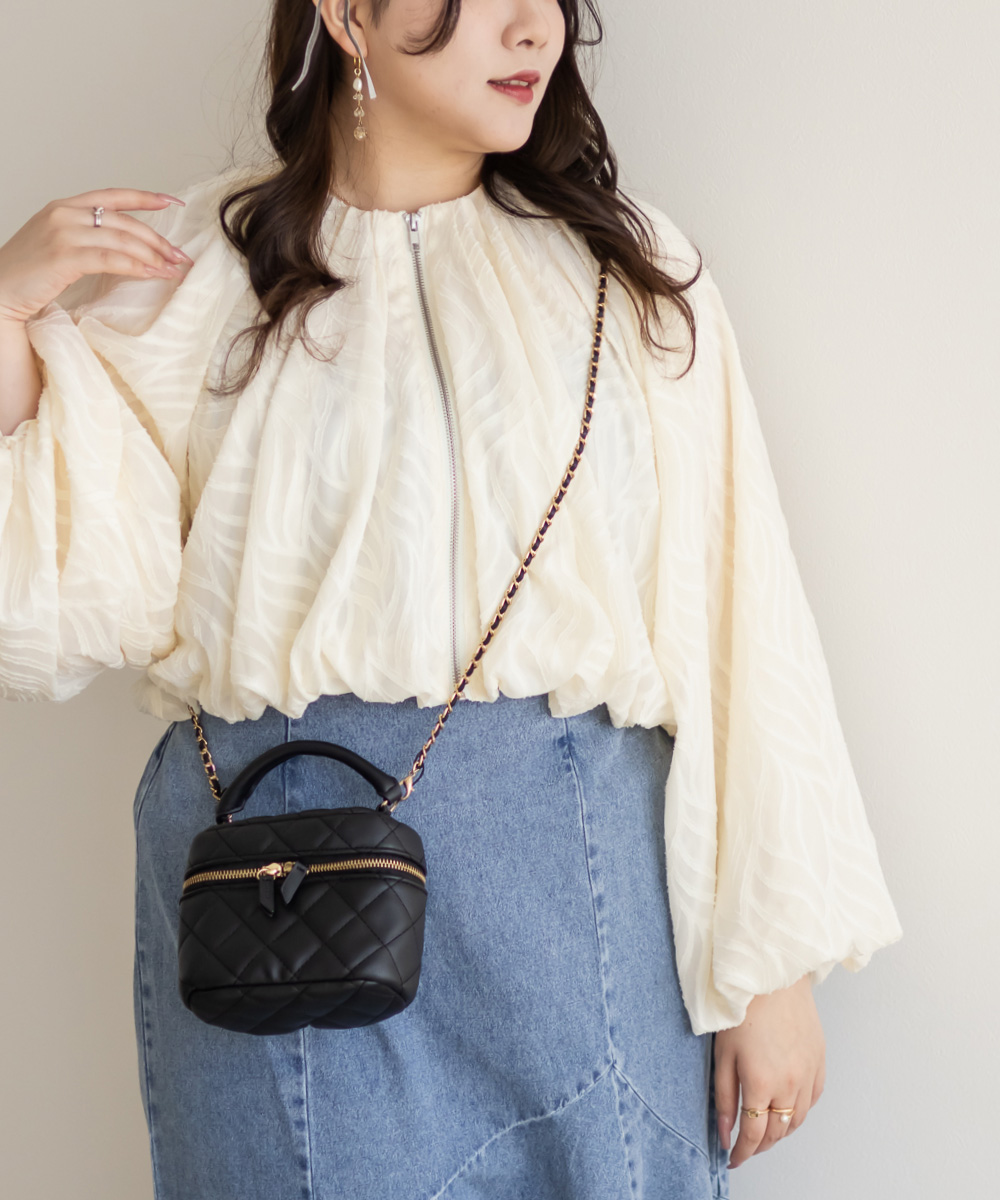 ジャガードジップブルゾン