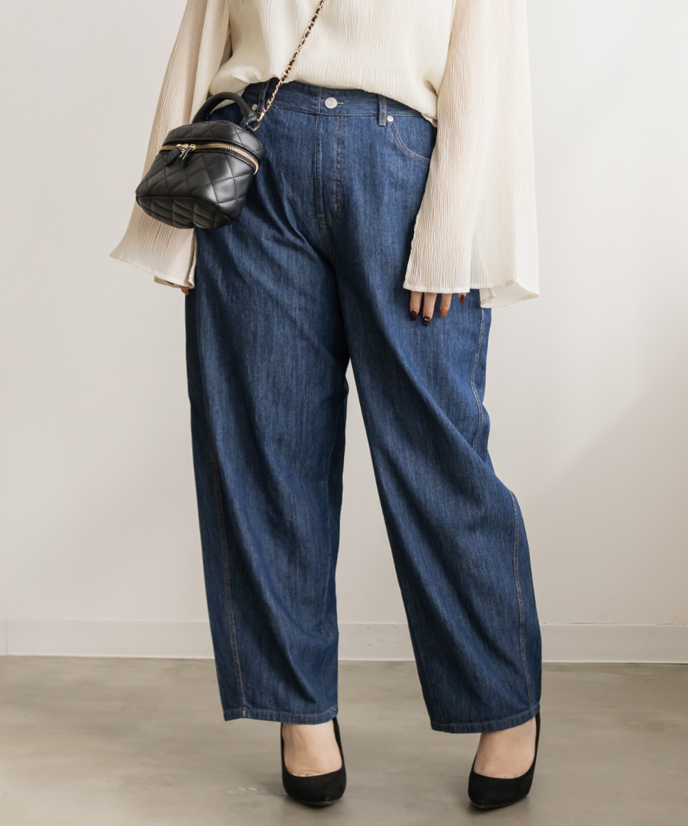 デニムカーブパンツ