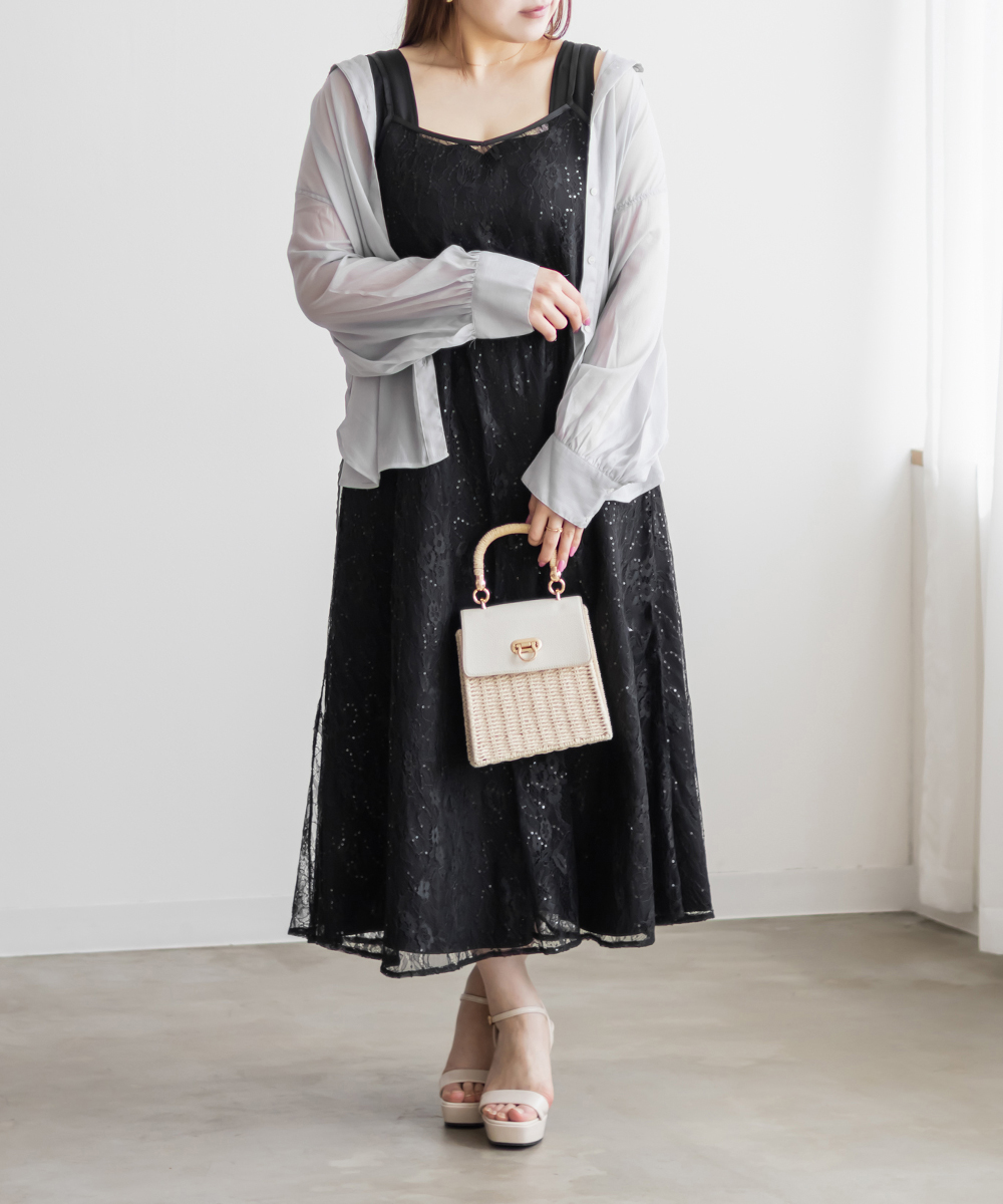 CLETTEオリジナル★レースキャミソールセット3WAYワンピース