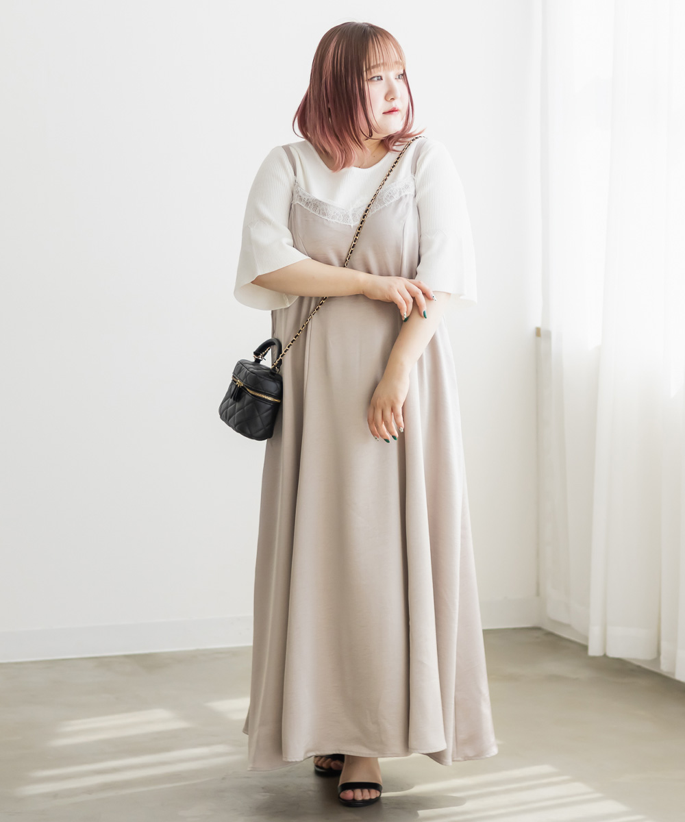 CLETTEオリジナル★レース使いキャミワンピース