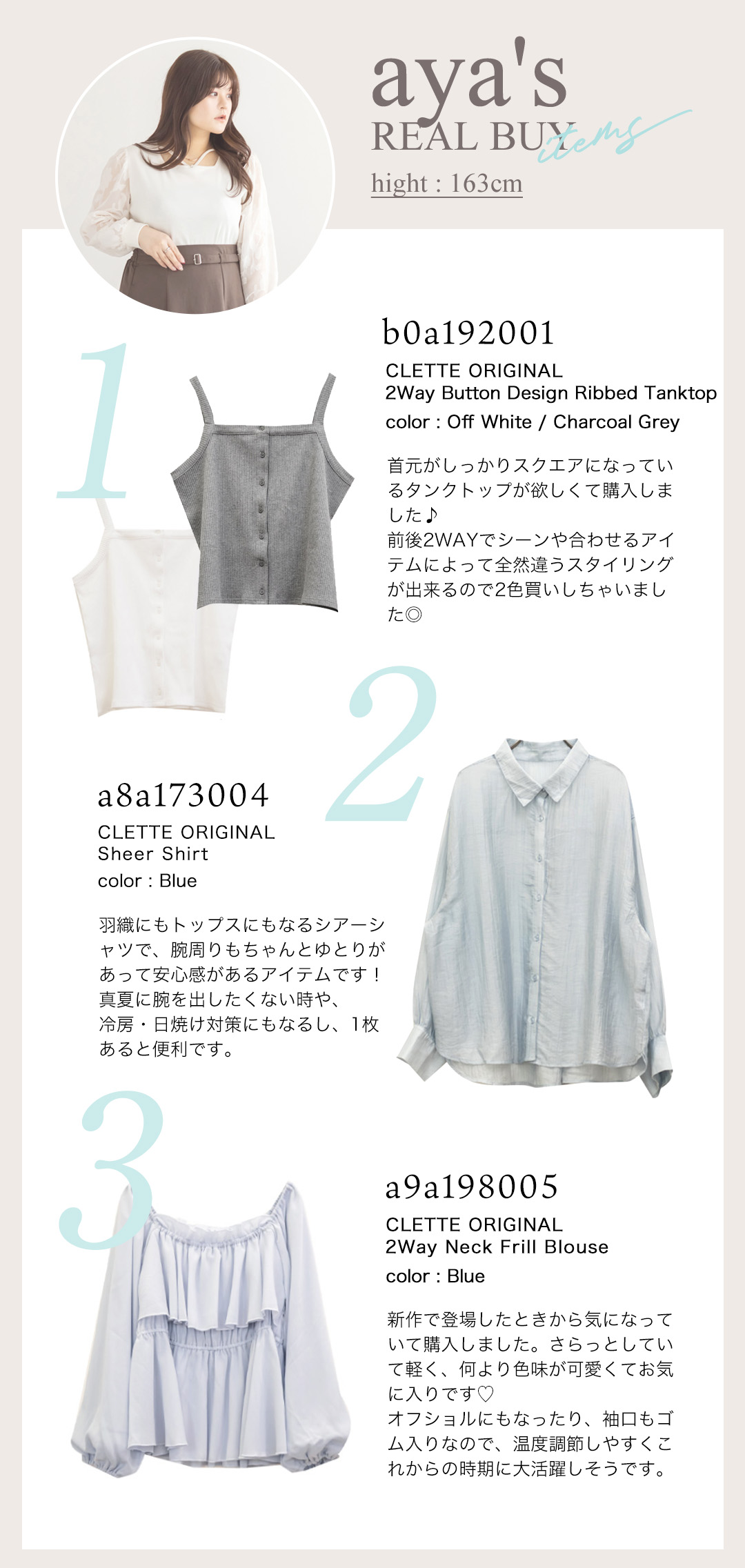aya's realbuy item