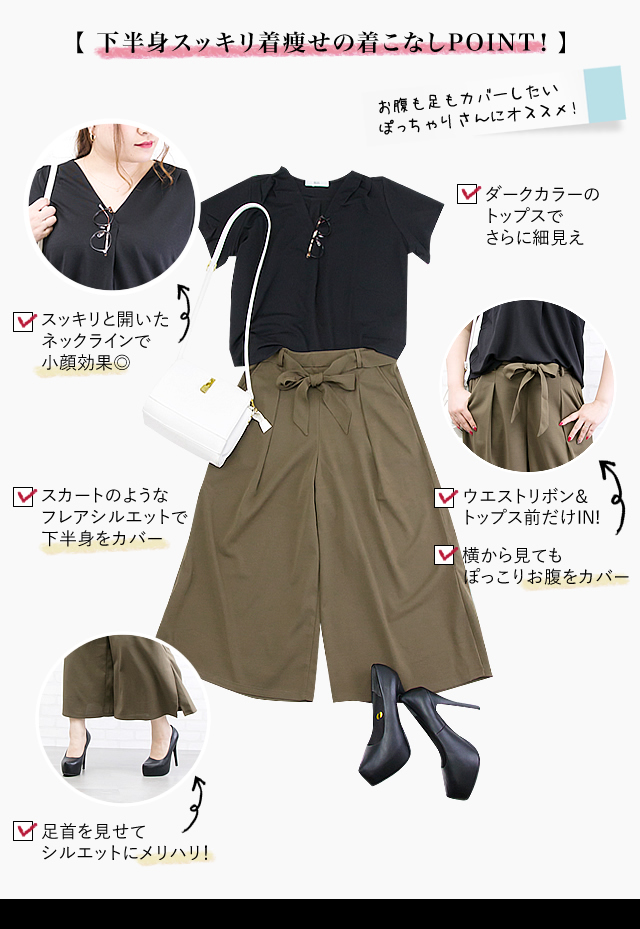 ワイドパンツの着こなしについて