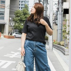 ボートネックコットンリブカットソー6