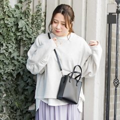 袖ギャザー裏毛プルオーバー10