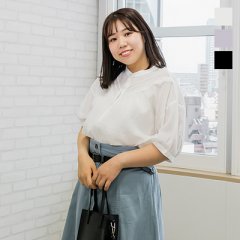 ヨーク切替レース使いブラウス6