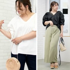 前後2WAYボリュームショルダーブラウス1