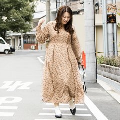 cletteオリジナル★パイピング花柄ワンピース