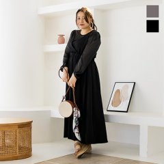 シアーインナー付カシュクールキャミワンピース7