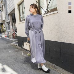 cletteオリジナル★ショルダーギャザーロングワンピース9