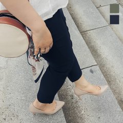 クロップド丈ストレッチパンツ7