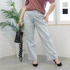 ウエストゴムストレートデニムパンツ_3