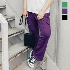 ウエストゴムカットソーフレアパンツ3