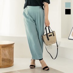 ウエストタブデザインロングパンツ1