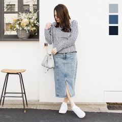 cletteオリジナル★フロントスリットタイトスカート_6