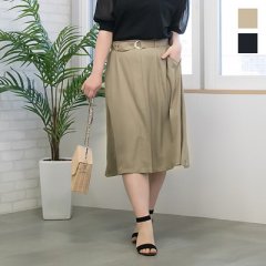 ウエストベルト付フレアスカート10