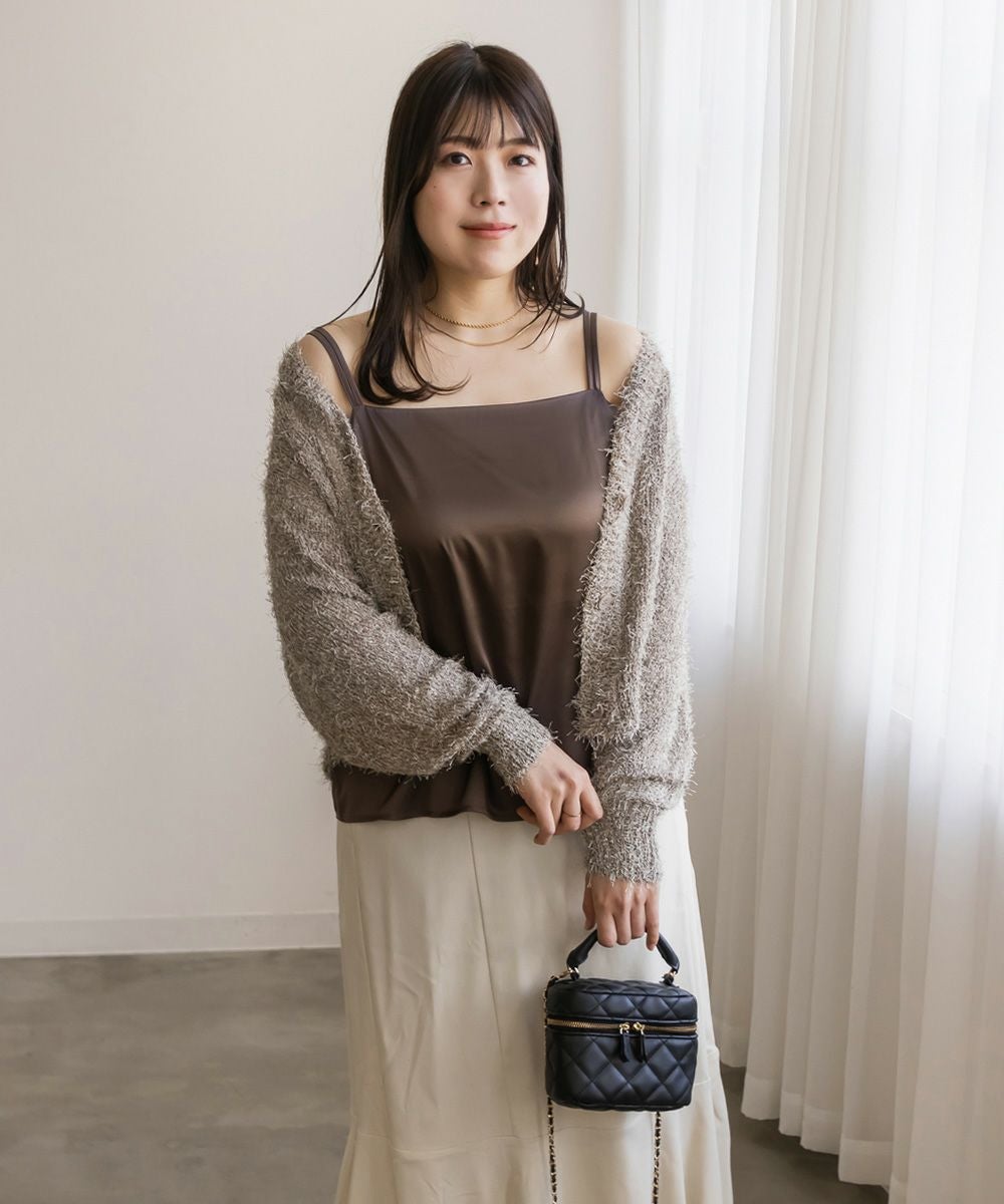 CLETTEオリジナル☆ダブルストラップサテンキャミソール | 大きい