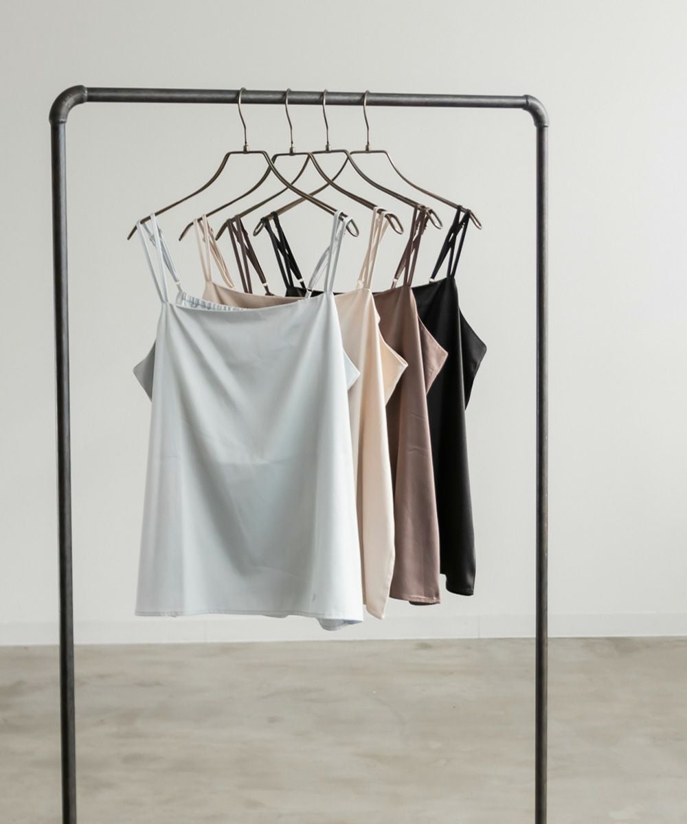 CLETTEオリジナル☆ダブルストラップサテンキャミソール | 大きい