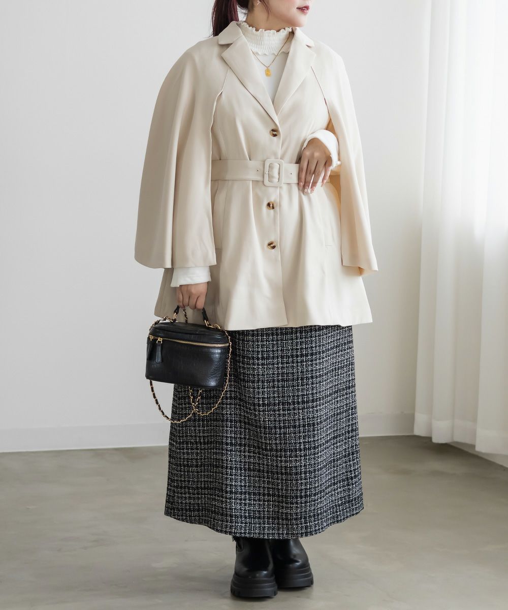 CLETTEオリジナル☆テーラードケープジャケット | 大きいサイズ