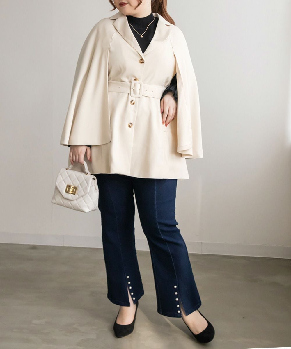 CLETTEオリジナル☆テーラードケープジャケット | 大きいサイズ