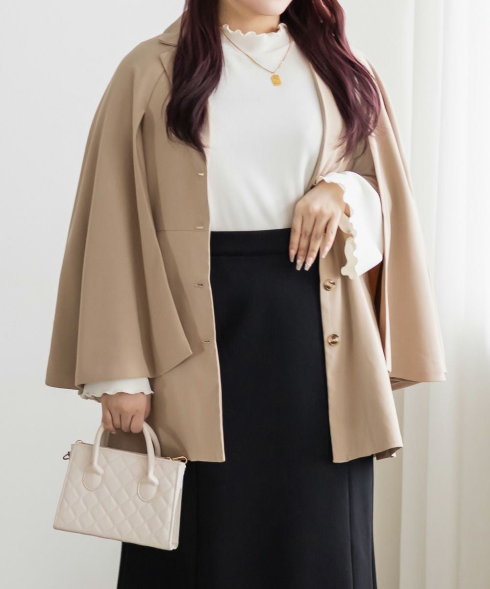 CLETTEオリジナル☆テーラードケープジャケット | 大きいサイズ