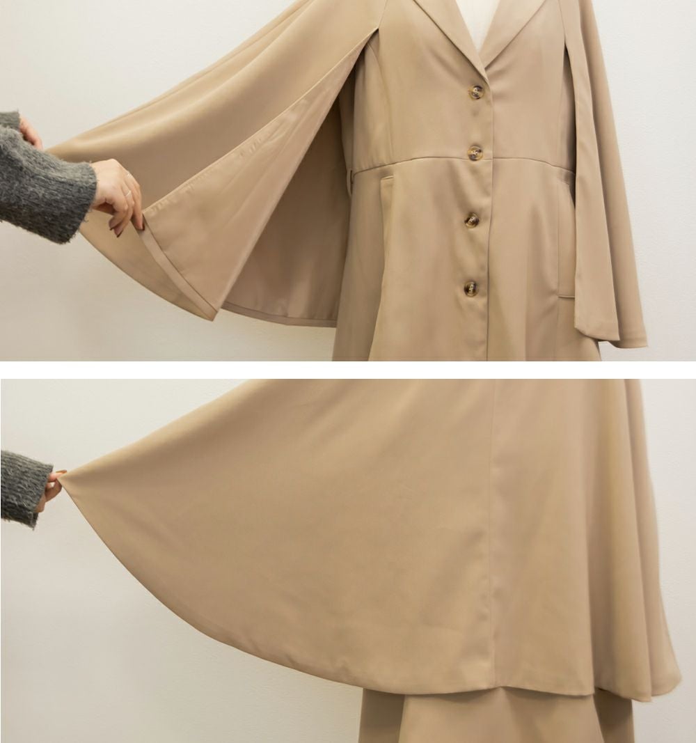 CLETTEオリジナル☆テーラードケープジャケット | 大きいサイズ