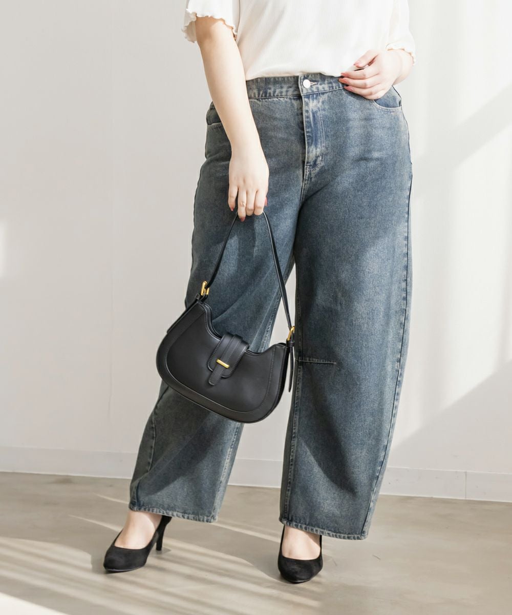 CLETTEオリジナル☆バレルレッグデニムパンツ | 大きいサイズ