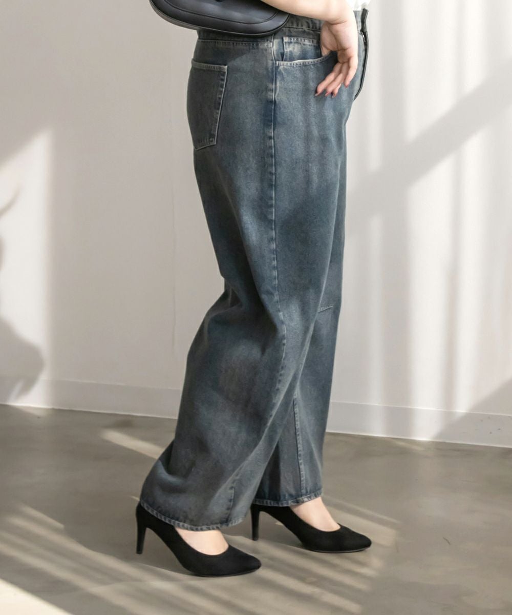 CLETTEオリジナル☆バレルレッグデニムパンツ | 大きいサイズ