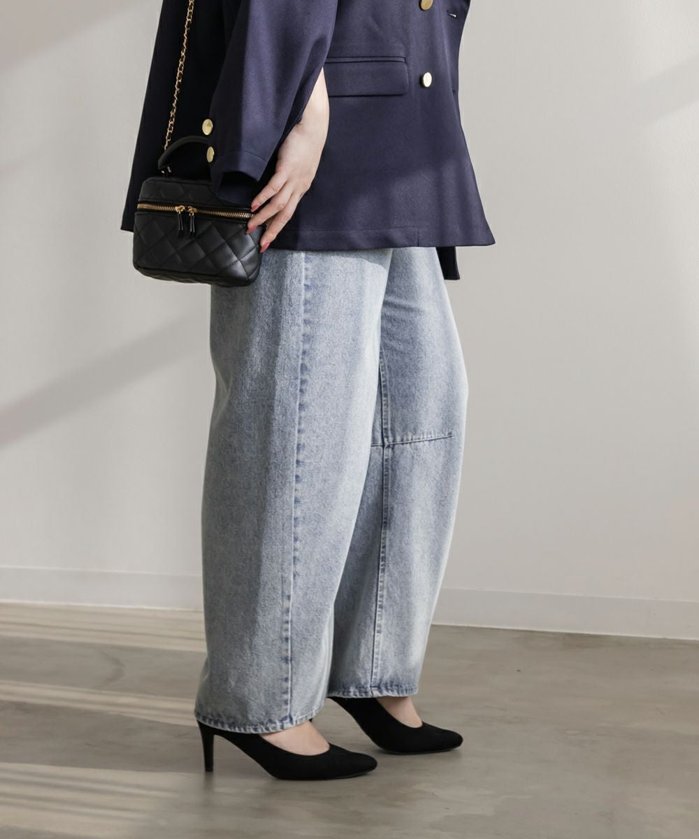 CLETTEオリジナル☆バレルレッグデニムパンツ | 大きいサイズ
