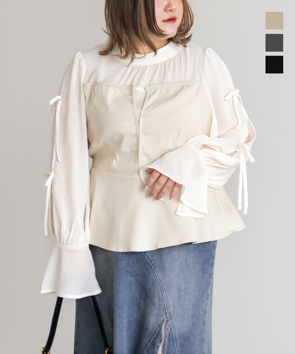 袖リボンブラウス 145-173760.jpg