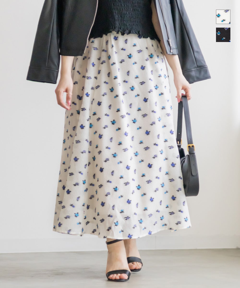 PLEATS PLEASE 花柄スカート サイズ1 ウォッシャブル】花柄プリーツスカート | Leilian plus house (Women