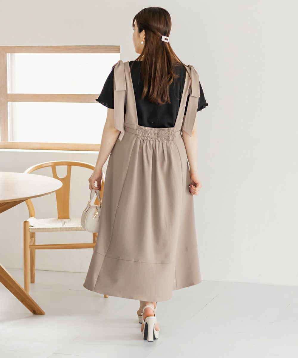 CLETTEオリジナル☆肩リボンジャンスカワンピース | 大きいサイズ