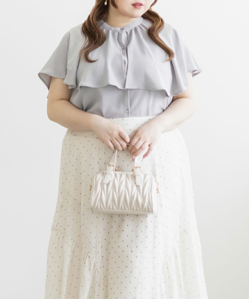ラトータリテ　ケープカラー　ブラウス ケープカラーブラウス※WEB Store限定販売