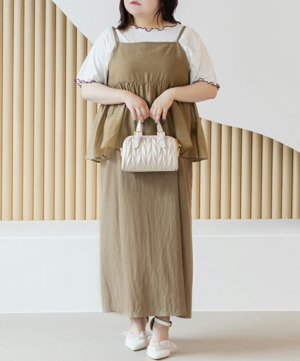 シアービスチェセットキャミワンピース | 大きいサイズ レディース専門