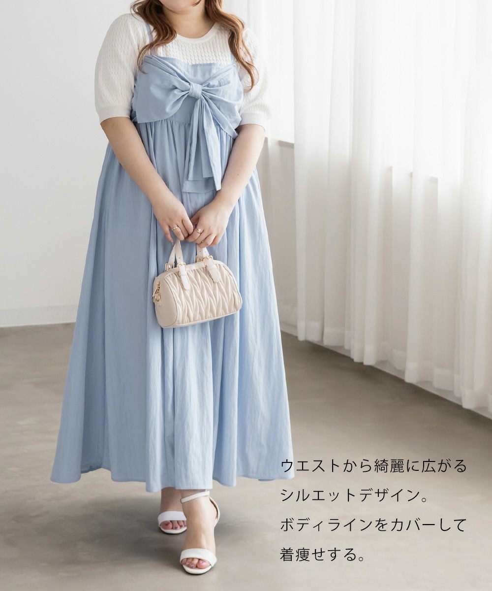 CLETTEオリジナルリボンディテールワンピース | 大きいサイズ