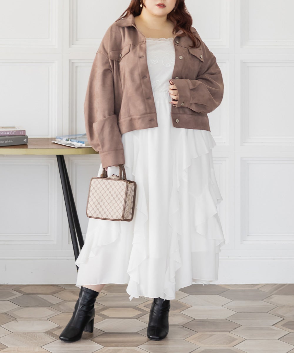 CLETTEレディースロングスカートまとめ売り③9210 CLETTEオリジナルラッフルロングスカート | 大きいサイズ レディース