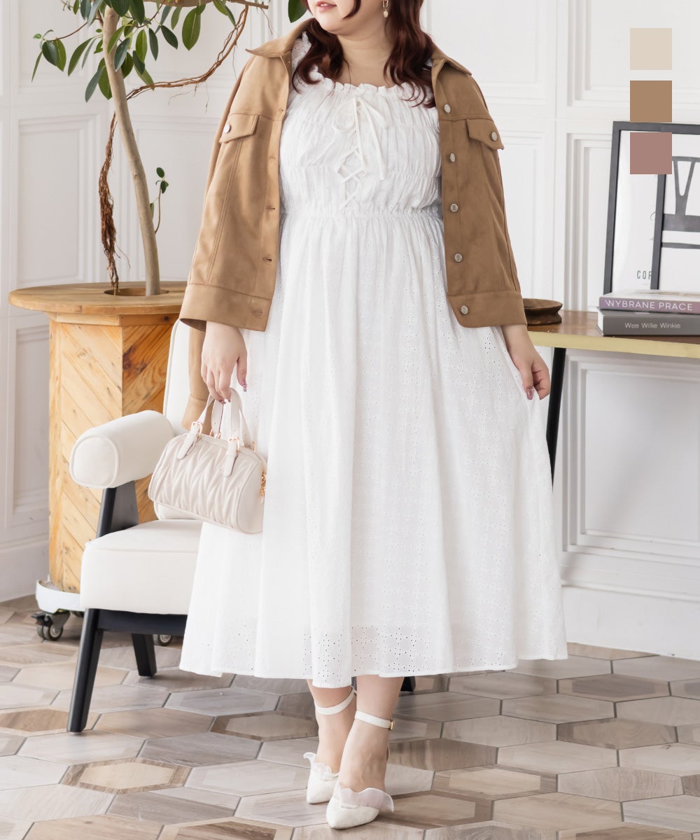 CLETTEオリジナルフェイクスエードジャケット | 大きいサイズ