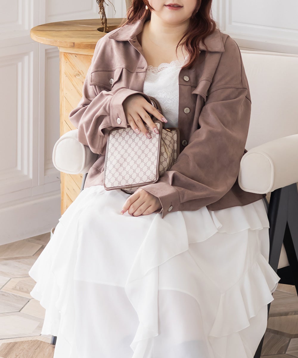 CLETTEオリジナルフェイクスエードジャケット | 大きいサイズ