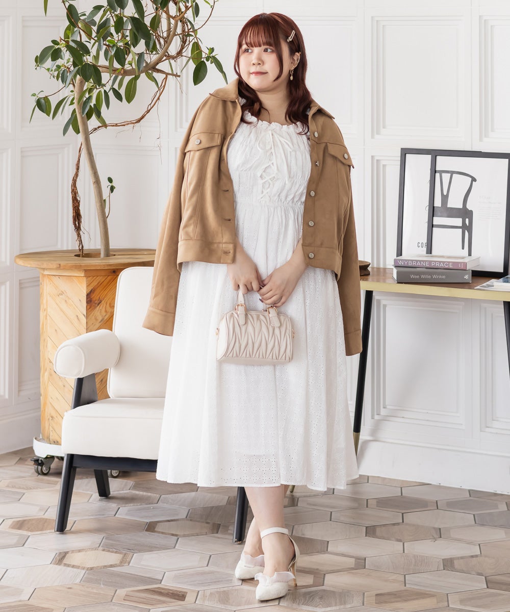 CLETTEオリジナルフェイクスエードジャケット | 大きいサイズ