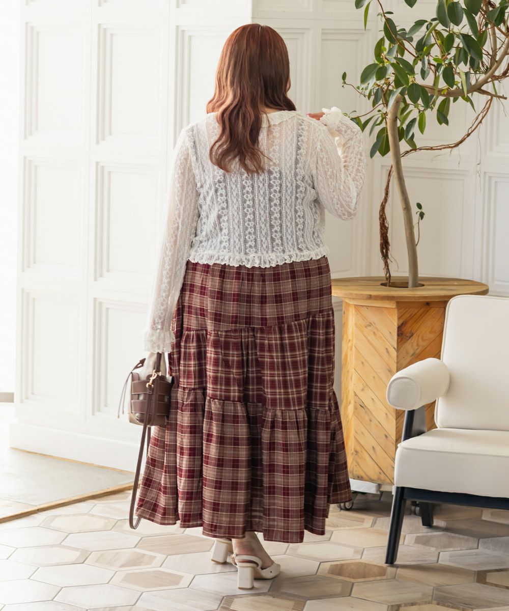 CLETTEオリジナルパッチワークチェックワンピース | 大きいサイズ