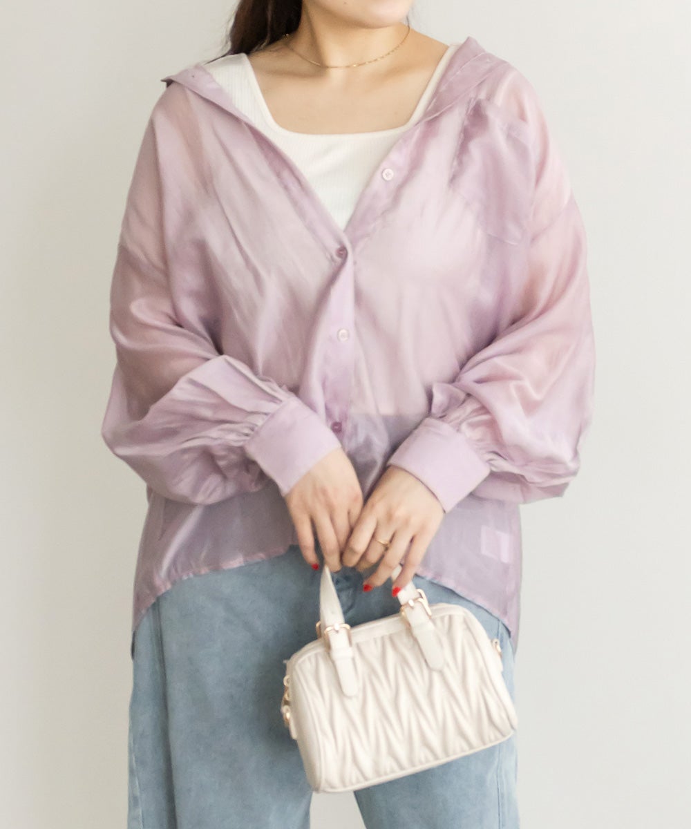 シアーシャツ＆タンクトップセット | 大きいサイズ レディース専門店