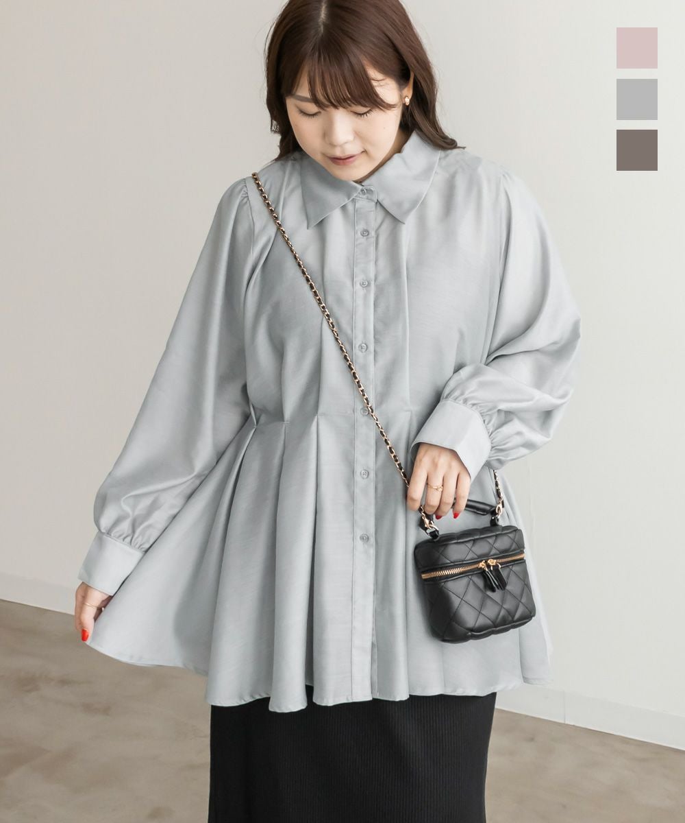 【グレー】B2872 BIGタックシャツ B2872 BIGタックシャツ(F グレー): トップス - RNA ONLINE STORE