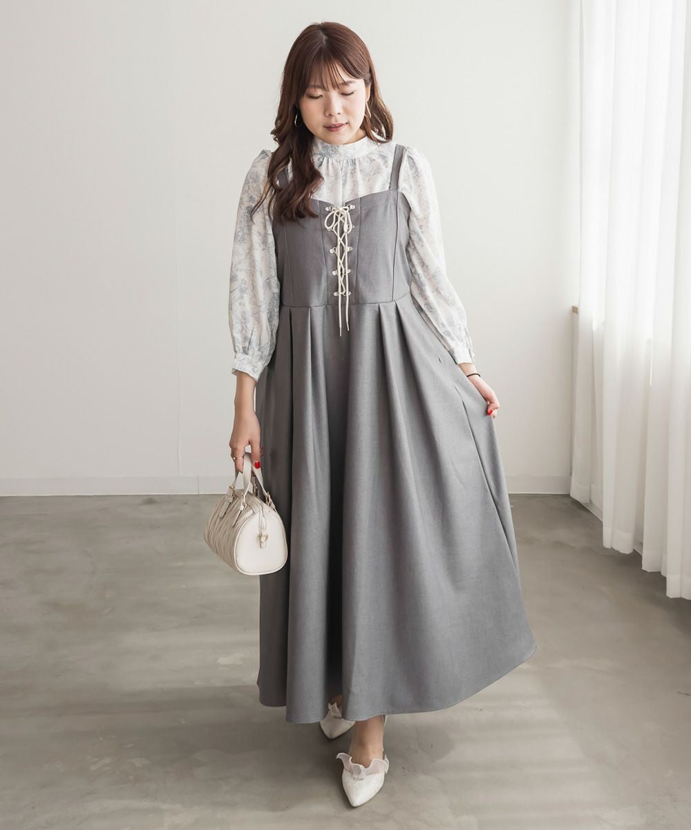 CLETTEオリジナルレースアップジャンスカワンピース | 大きいサイズ