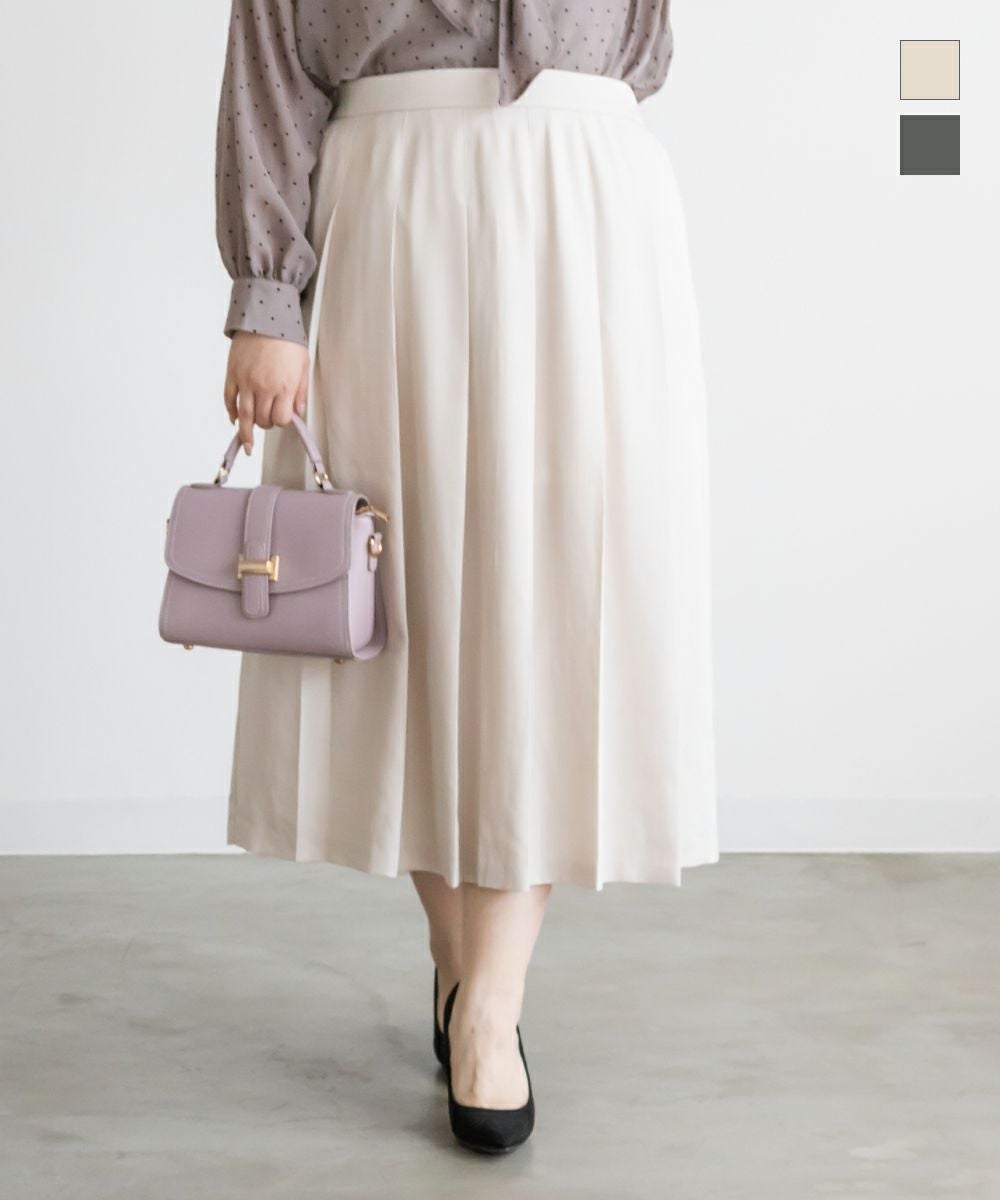 フロントプリーツスカート | 大きいサイズ レディース専門店 CLETTE