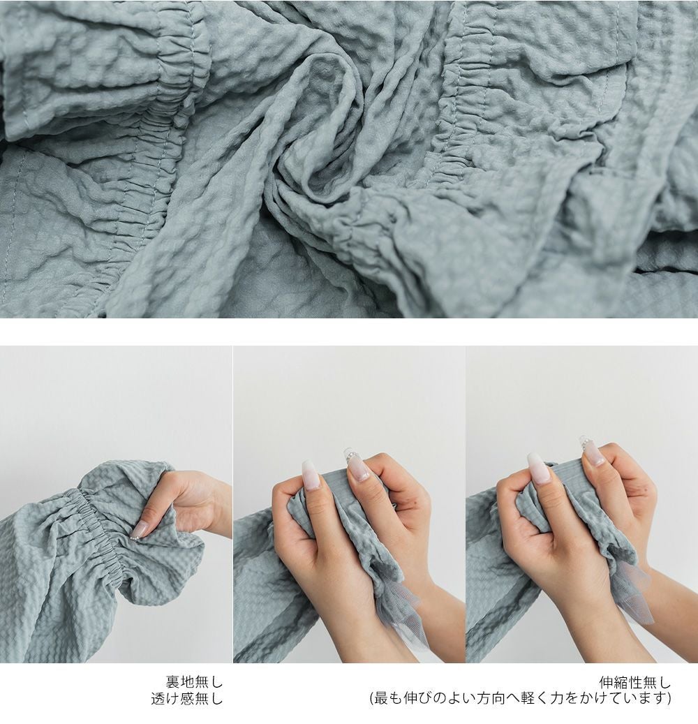 CLETTEオリジナルフリルデザインペプラムブラウス　4L ブルー　大きいサイズ CLETTEオリジナルフリルデザインペプラムブラウス | 大きいサイズ