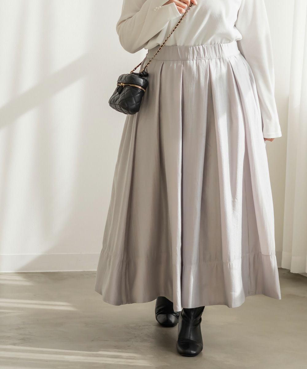 CLETTEレディースロングスカートまとめ売り③9210 CLETTEオリジナルウエストタックシアーロングスカート | 大きいサイズ