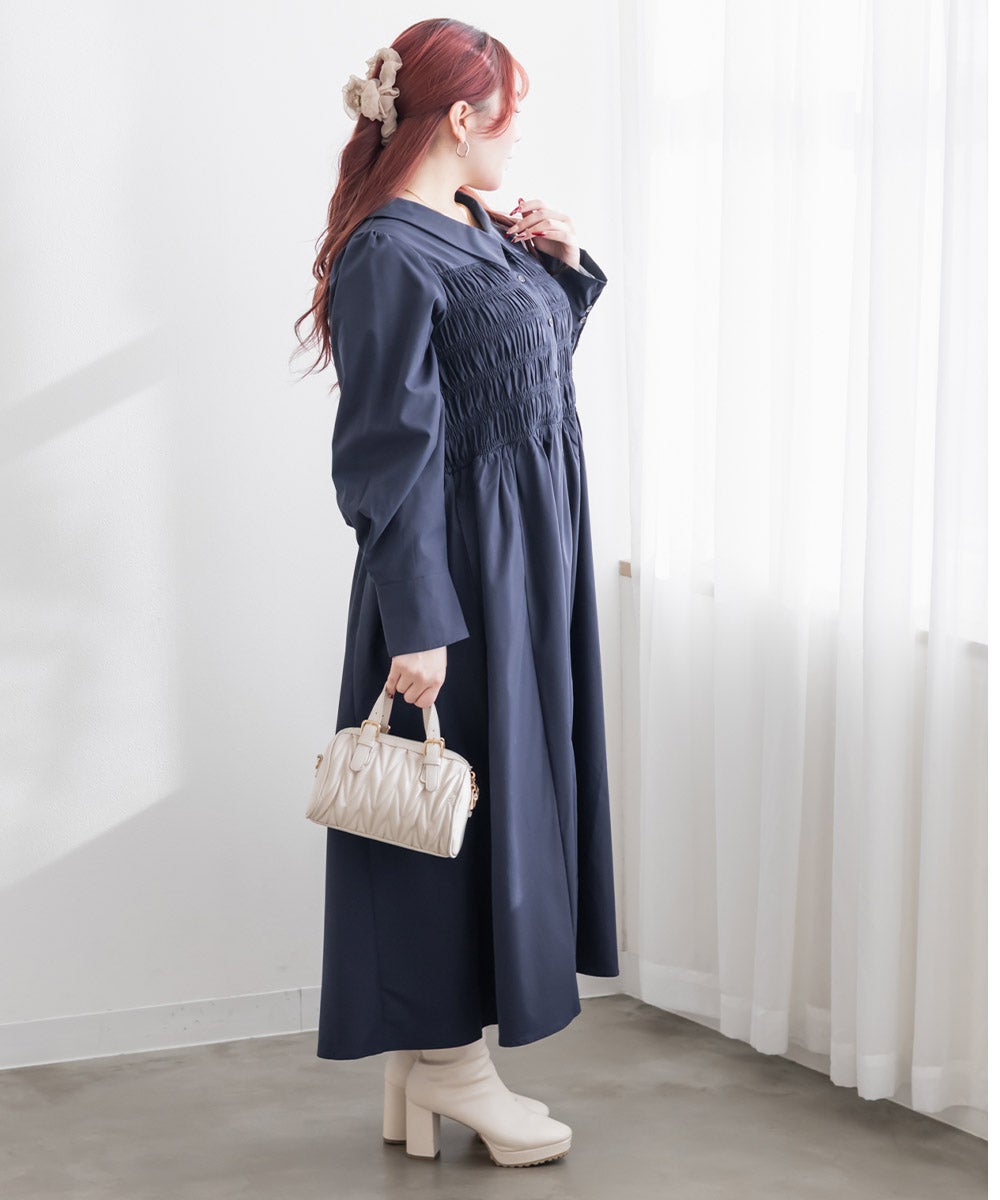 CLETTEオリジナルシャーリングシャツワンピース | 大きいサイズ