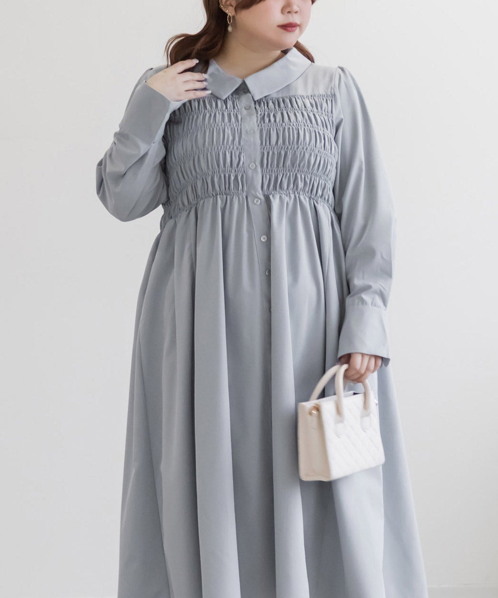 CLETTEオリジナルシャーリングシャツワンピース | 大きいサイズ