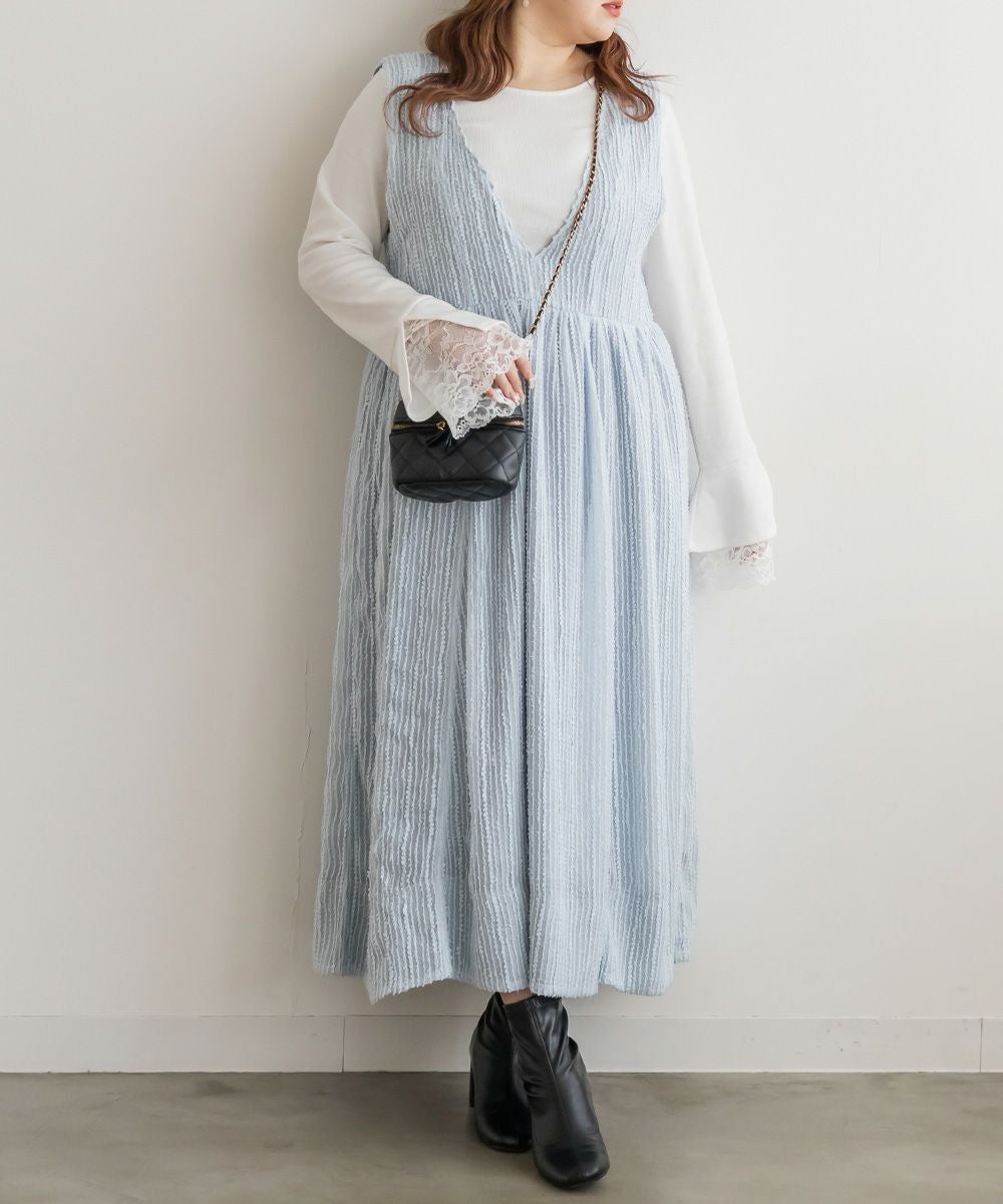 CLETTEオリジナルチューリップ柄キャミワンピース | 大きいサイズ